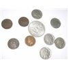 Image 1 : 10 TOTAL U.S. COINS INCLUDING SILVER KENNEDY HALF DOLLAR/INDIAN HEAD PENNIES & BUFFALO NICKELS