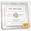 Image 1 : STERLING SILVER 10MM *FRANKLIN MINT* MINI-COIN IN ORIGINAL PACKAGE!!