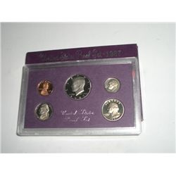 1987-S PROOF SET ISSUE PRICE $11.00 *INCLUDES KENNEDY HALF DOLLAR*IN ORIGINAL PACKAGE!!