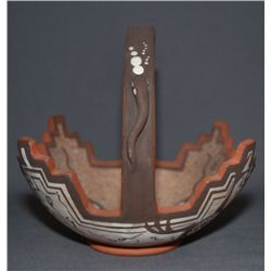 ZUNI POTTERY BASKET