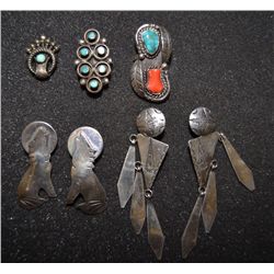 FIVE NAVAJO SILVER ITEMS