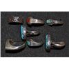 Image 2 : SEVEN NAVAJO SILVER RINGS