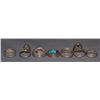 Image 3 : SEVEN NAVAJO SILVER RINGS
