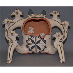 COCHITI POTTERY FROG STORYTELLER