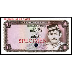 Government of Brunei, ND (1972-88) Color Trial Specimen Banknote.
