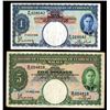 Image 1 : Board of Commissioners of Currency, 1941 (1945) Issue Banknote Pair.