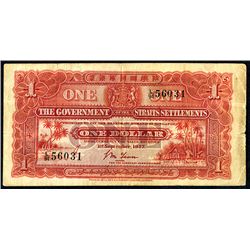 Government of the Straits Settlements, 1927 Issue Banknote.