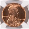 Image 2 : 1938 LINCOLN CENT, NGC MS-66 RED GEM!!!