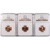 Image 1 : ( 3 ) 1953-D LINCOLN CENTS, NGC MS-66 RED GEMS!!