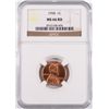 Image 1 : 1958 LINCOLN CENT , NGC MS-66 RED