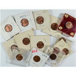 LINCOLN CENT LOT, (14) COINS, NICE LOT