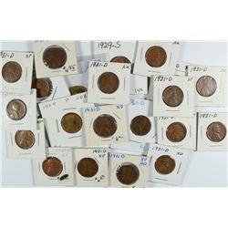 LINCOLN CENT LOT, 1926-D AU, 1929-S BU, 1939 PROOF, 1909 VDB VF, 1909 VDB UNC &