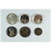 Image 1 : LOT OF 6:  2 - 1986 STATUE OF LIBERTY PROOF HALF DOLLARS, 1835 ONE CENT FINE,