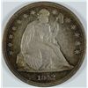 1842 SEATED LIBERTY DOLLAR AU-50 (NICE COIN)