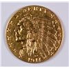 Image 1 : 1911-D $2.5 GOLD INDIAN AU