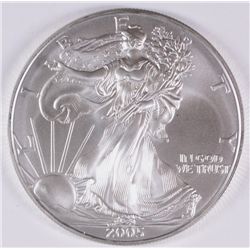 2005  AMERICAN SILVER EAGLE, BU!