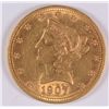 Image 1 : 1907 $10.00 GOLD LIBERTY, AU-58