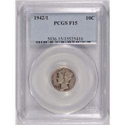 1942/1 MERCURY DIME PCGS FINE-15