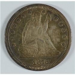 1876 SEATED QUARTER AU-58 (ORGINAL)