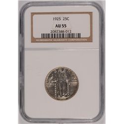 1925 STANDING LIBERTY QUARTER NGC AU-55