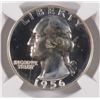 Image 2 : 1956 WASHINGTON QUARTER, NGC PROOF-66