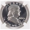 Image 2 : 1962 FRANKLIN HALF DOLLAR, NGC PROOF-67 ULTRA CAMEO!  RARE!!