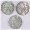 Image 1 : ( 3 ) 1982 FINLAND 50 MARKKAA SILVER COINS  ( ICE HOCKEY CHAMPIONSHIP GAMES )