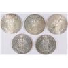 Image 2 : LOT OF ( 5 ) MOTHER THERESA RESTRIKE SILVER COINS