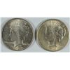 Image 1 : 1923-S & 1924 PEACE DOLLARS AU/BU