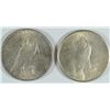 Image 2 : 1923-S & 1924 PEACE DOLLARS AU/BU