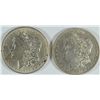 Image 1 : 1889 & 1887-O MORGAN DOLLARS AU