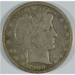 1908-O BARBER HALF FINE