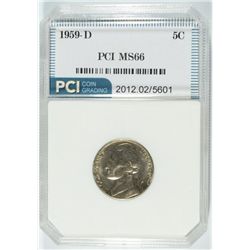 1959-D JEFFERSON NICKEL PCI MS-66