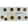 Image 1 : LINCOLN CENT LOT: 3- 1912-S VG-VF; 1913-S VF; 1913-S GOOD; 3 - 1914-S VG &