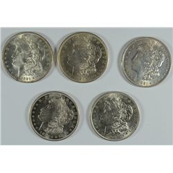 5 - 1921 MORGAN DOLLAR AU/BU