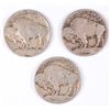Image 2 : (3) 1913 I BUFFALO NICKELS AG