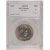 Image 1 : 1918 ILLINOIS (LINCOLN) COMMEN HALF DOLLAR SEGS MS-61 DETAILS