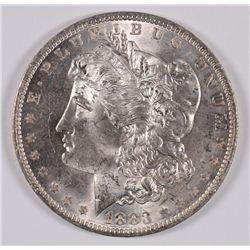 1883-O MORGAN SILVER DOLLAR, UNC.
