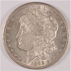 1892-CC MORGAN SILVER DOLLAR, MS-62 ORIGINAL UNDIPPED KEY COIN!
