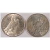 Image 2 : ( 2 ) 1922 PEACE SILVER DOLLAR, BOTH AU/BU