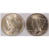 Image 1 : 1923 AND 1924 PEACE SILVER DOLLAR, BOTH AU/BU