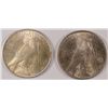 Image 2 : 1923 AND 1924 PEACE SILVER DOLLAR, BOTH AU/BU