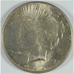1926-S PEACE SILVER DOLLAR, MS-63+ WHITE