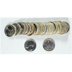LOT OF ( 27 ) GEM PROOF WASHINGTON QUARTERS DATED 1956-1963