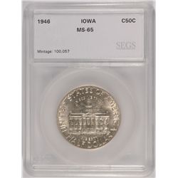 1946 IOWA COMMEN HALF DOLLAR SEGS MS-65