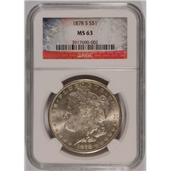 1878-S MORGAN DOLLAR NGC MS-63