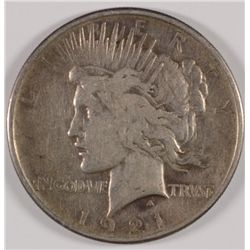 1921 PEACE DOLLAR AG