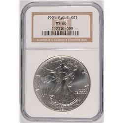 1991 SILVER AMERICAN EAGLE NGC MS-68