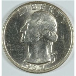 1932-D WASHINGTON QUARTER, MS-63++ BLAST WHITE NICE!