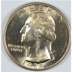 1935-D WASHINGTON QUARTER, MS-64+  GORGEOUS!